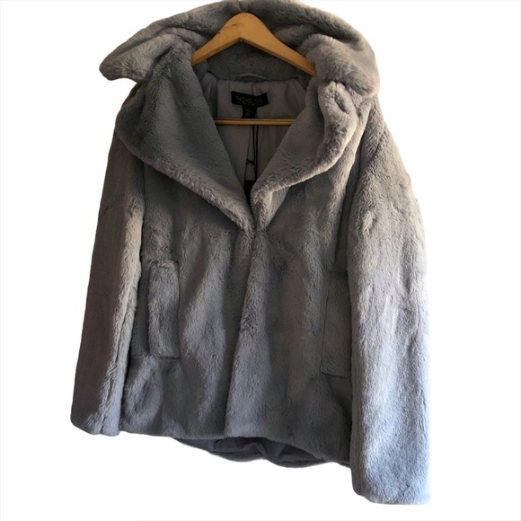 NWT Rachel Zoe faux fur coat - Picture 3 of 8